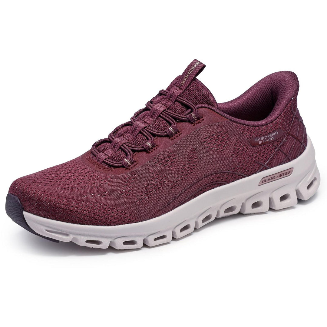 Women's Wide Fit Skechers 104750 Slip-ins Glide Step Elevate Amaze Sneakers