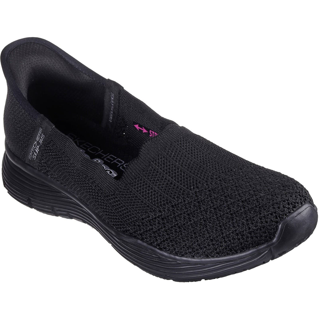 Women's Wide Fit Skechers 158980 Slip-ins Seager Believe It Shoes