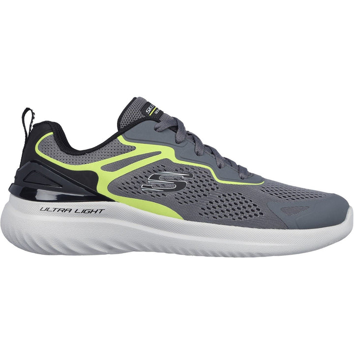 Men's Wide Fit Skechers 232674 2.0 - Andal Sneakers - Charcoal/Lime