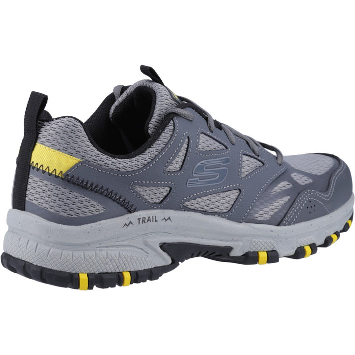 Men's Wide Fit Skechers 237265 Hillcrest outdoor trail Walking Sneakers - Charcoal/Black