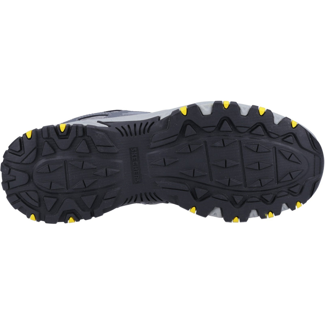 Men's Wide Fit Skechers 237265 Hillcrest outdoor trail Walking Sneakers - Charcoal/Black