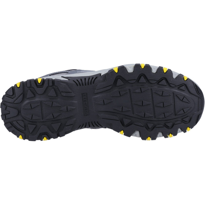 Men's Wide Fit Skechers 237265 Hillcrest outdoor trail Walking Sneakers - Charcoal/Black