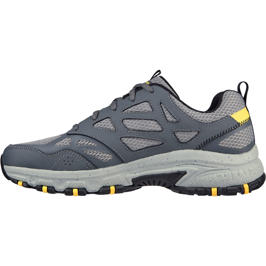 Men's Wide Fit Skechers 237265 Hillcrest outdoor trail Walking Sneakers - Charcoal/Black