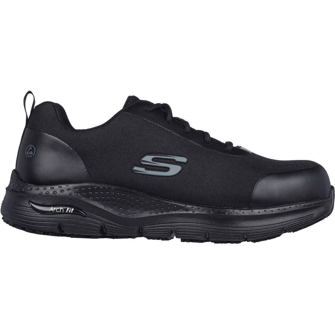 Men's Wide Fit Skechers 200086EC Arch Fit Ringstap Safety Sneakers