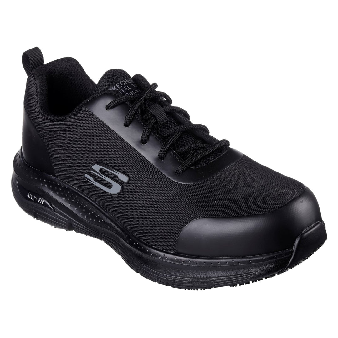 Men's Wide Fit Skechers 200086EC Arch Fit Ringstap Safety Sneakers