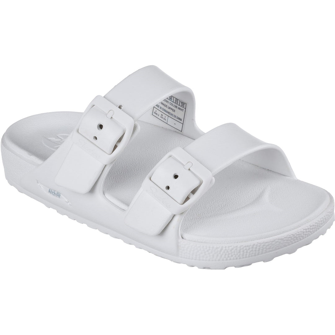 Women's Wide Fit Skechers 111590 Foamies Arch Fit Cali Breeze 2.0 Slippers
