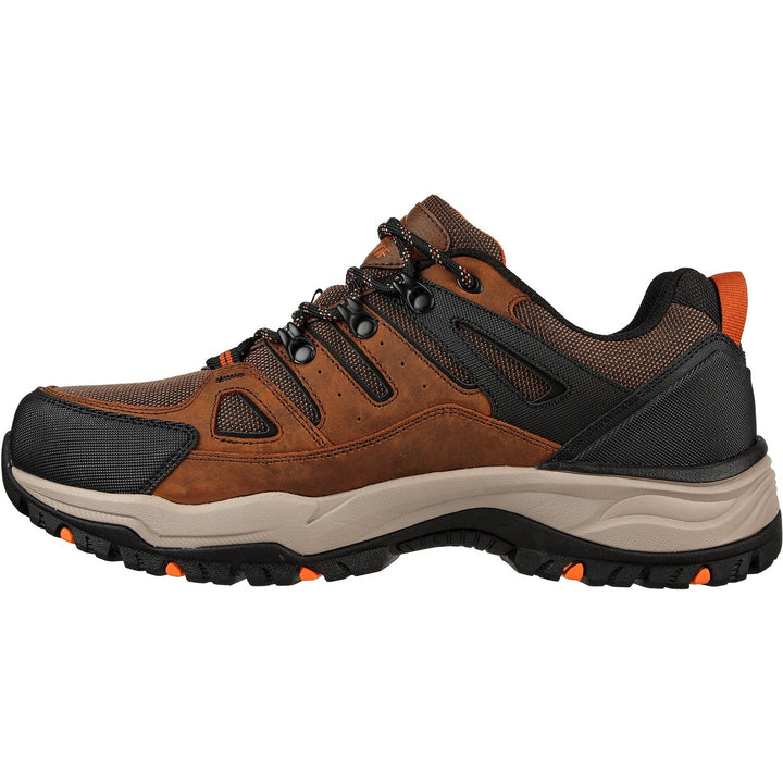 Men's Wide Fit Skechers Relaxed Fit 204630 Arch Fit Dawson Argosa Good Year Walking Sneakers - Dark Brown