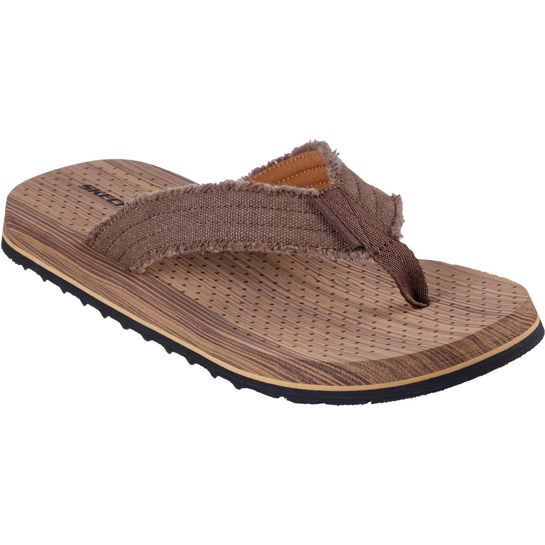Men's Wide Fit Skechers 205098 Tantric Fritz Sandals - Brown