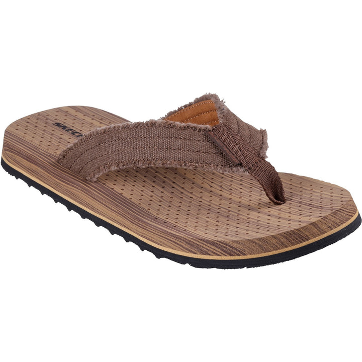 Men's Wide Fit Skechers 205098 Tantric Fritz Sandals - Brown