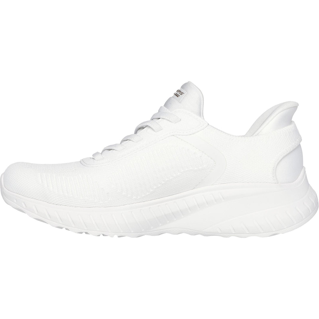 Women's Wide Fit Skechers Slip-ins 117497 Waves Bobs Sport Squad Sneakers