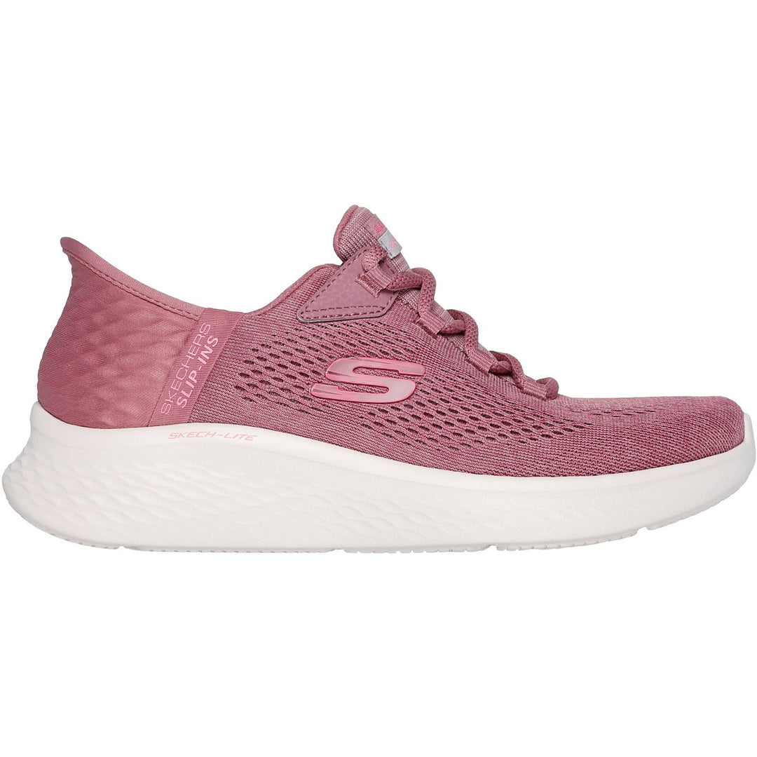 Women's Wide Fit Skechers 150012 Slip-ins Skech Lite Pro Natural Sneakers
