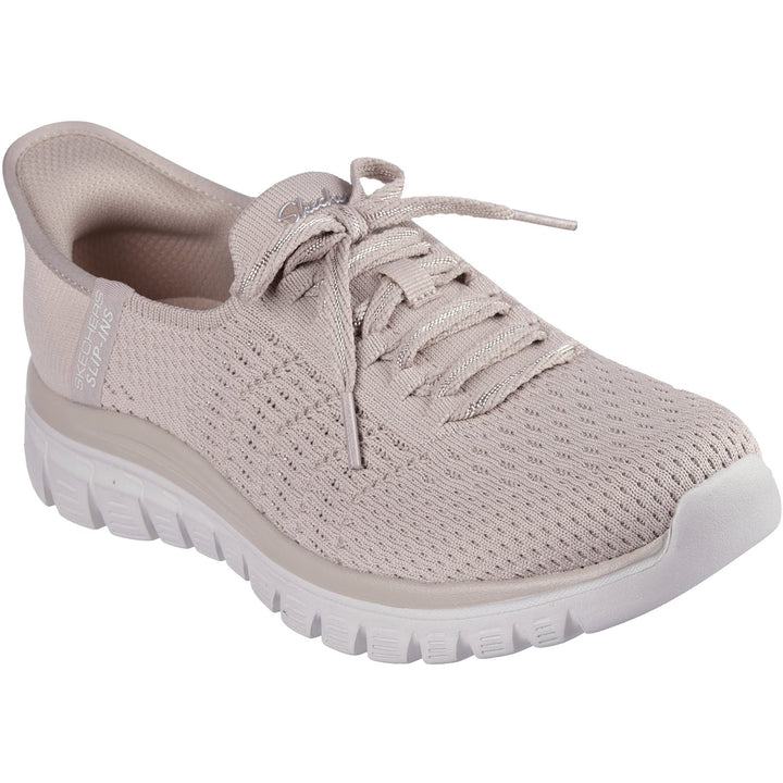 Women's Wide Fit Skechers 100736 Slip-ins Graceful First Blush Sneakers