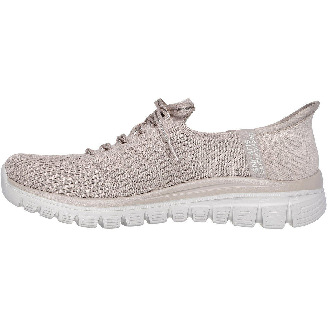 Women's Wide Fit Skechers 100736 Slip-ins Graceful First Blush Sneakers