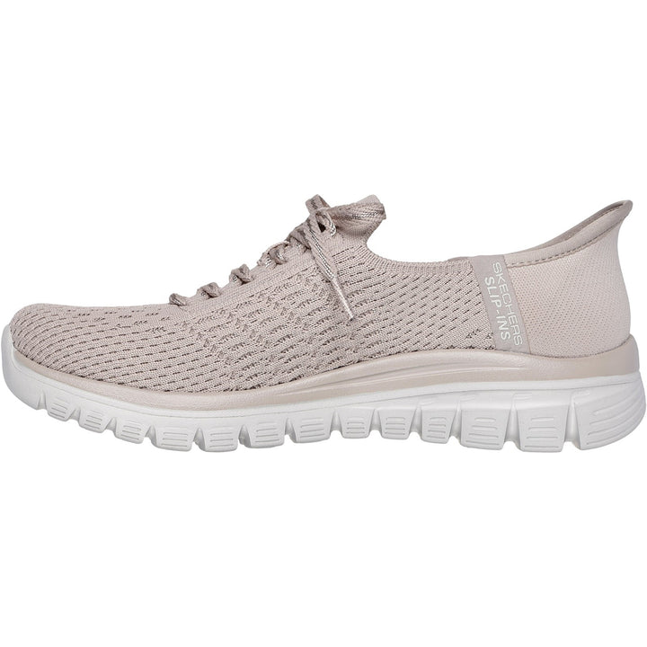 Women's Wide Fit Skechers 100736 Slip-ins Graceful First Blush Sneakers