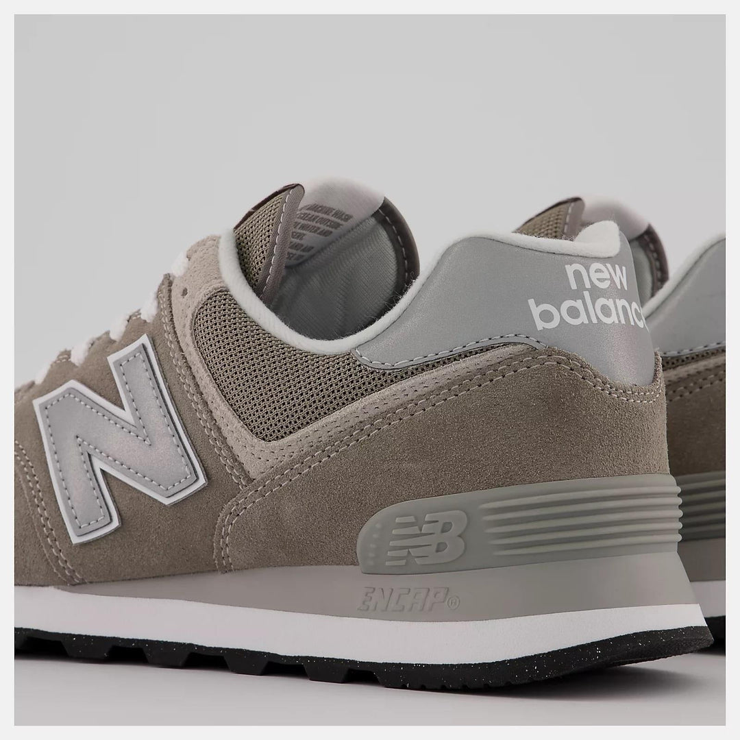 Men's Wide Fit New Balance  ML574EVG Running Sneakers - Exclusive - Grey