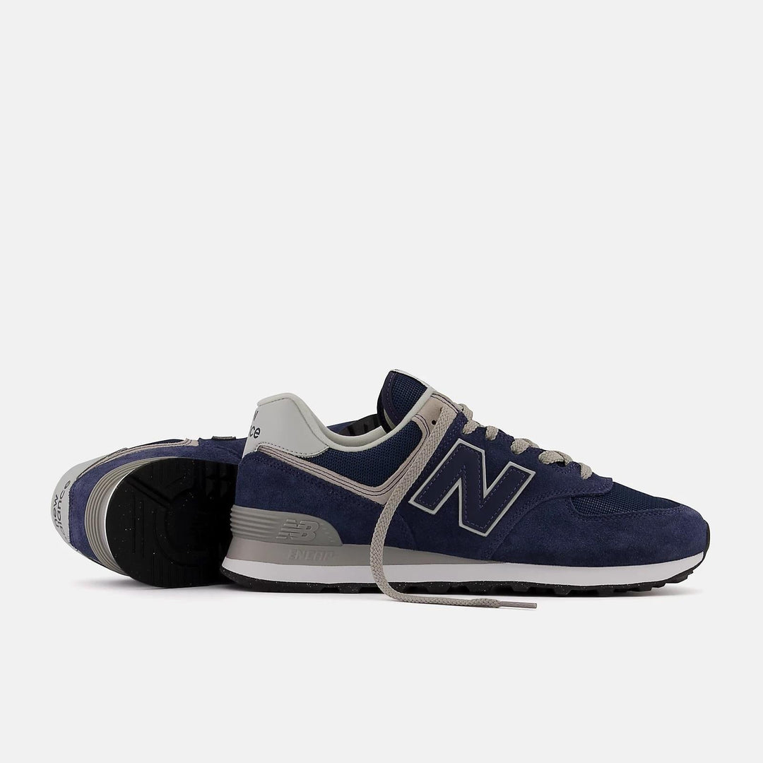 Men's Wide Fit New Balance  ML574EVN Running Sneakers - Exclusive - Navy