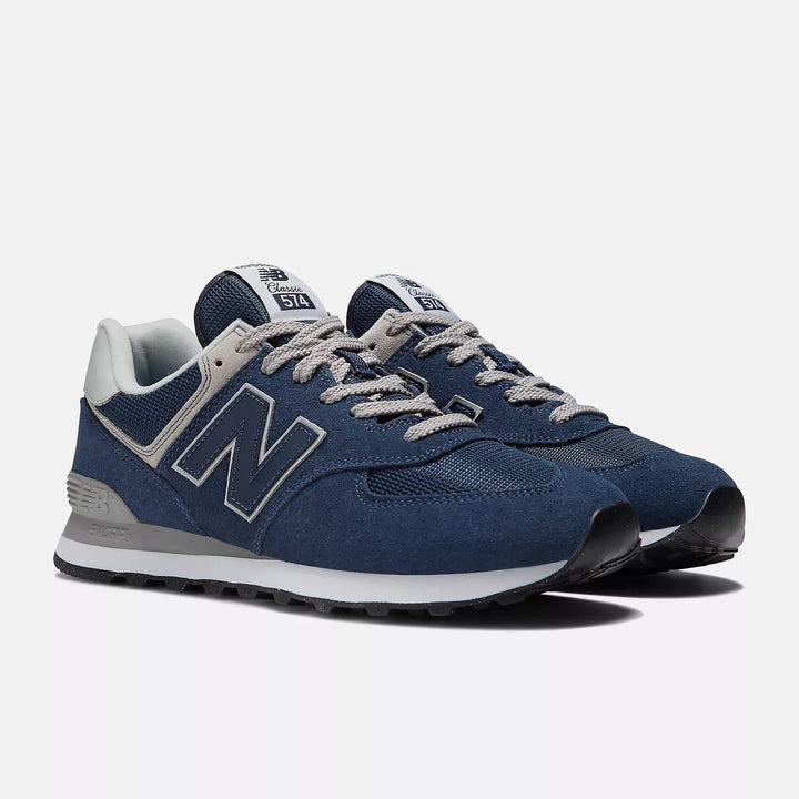 Men's Wide Fit New Balance  ML574EVN Running Sneakers - Exclusive - Navy