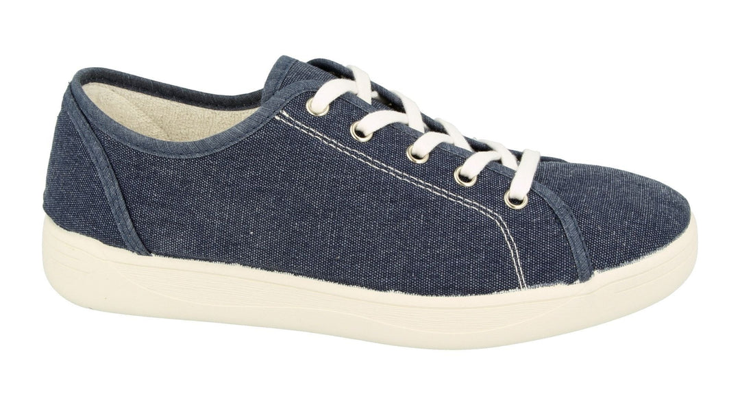 Womens Wide Fit DB Yoko Canvas