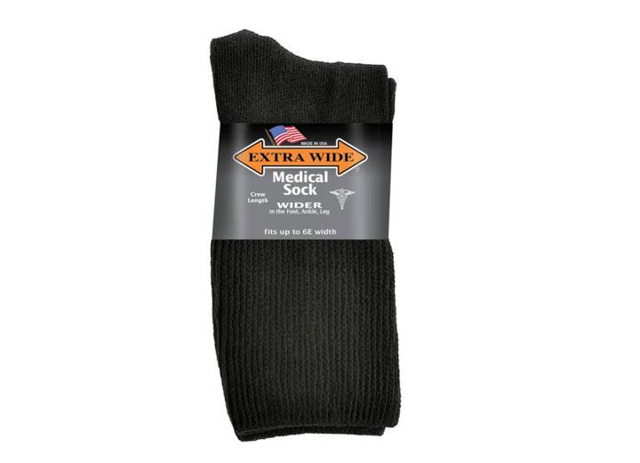 Mens Extra Wide 5851 Comfort Fit Medical Crew Socks