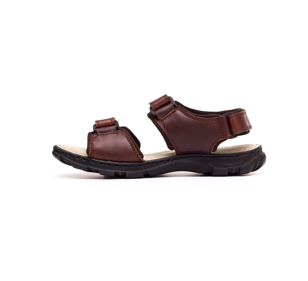 Womens Wide Fit James Leather Sandals by Tredd Well