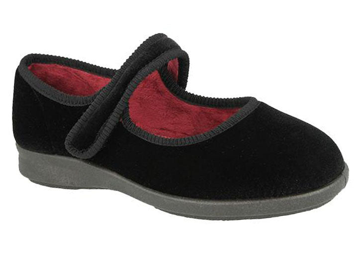 Womens Wide Fit DB Whitby Slippers