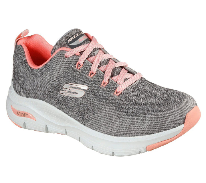 Womens Wide Fit Skechers Comfy Wave 149414 Arch Fit Sneakers