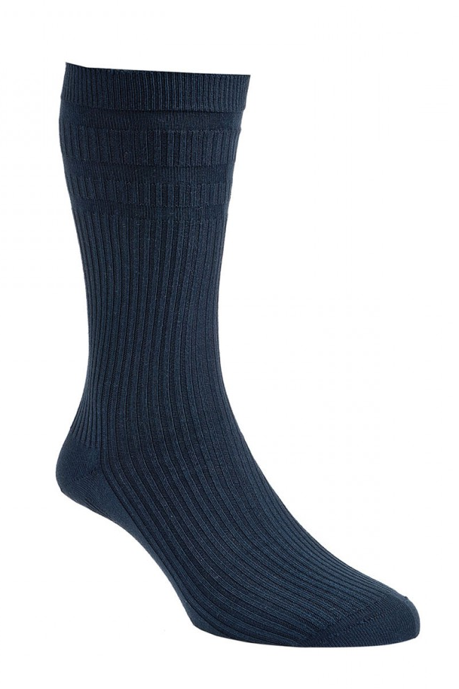 Herren-Socken aus weicher Baumwolle mit extra weiter Passform von HJ Hall HJ91H