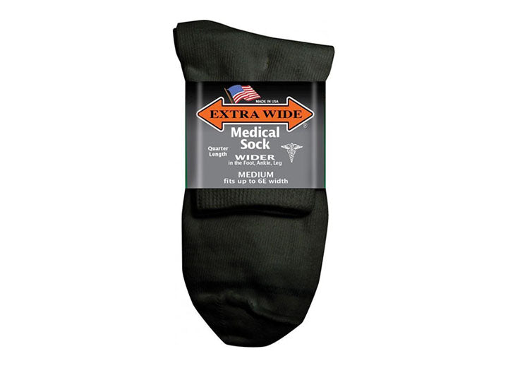 Extrabreite medizinische Viertelsocken 5821 für Herren